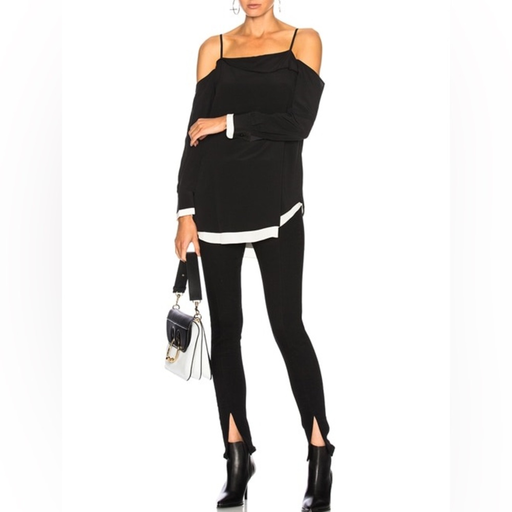 Rag & Bone Silk Karley Cold Shoulder Top L - Picture 13 of 13